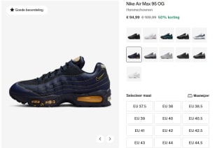 Tot 50% korting op Nike Air Max 95 OG Herenschoenen