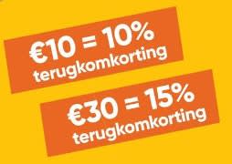 Tot 15% terugkomkorting bij Big Bazar
