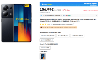 POCO M6 Pro de 12GB/512GB por 156,99€ envío desde España