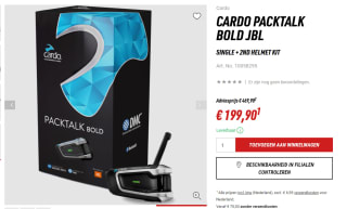 Communicatiesysteem Cardo, Packtalk Bold JBL voor €199,90 bij Louis