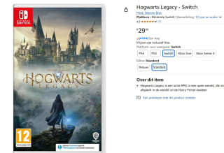 Hogwarts Legacy voor €29,95 bij Amazon