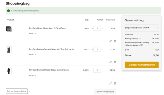 €5 korting op alles bij besteding vanaf €50 bij Vetex