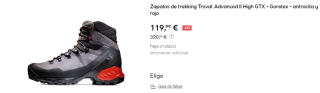 Mammut Botas de senderismo Trovat Advanced II High Goretex por 119.99€