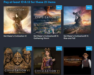 Humble Bundle: Sid Meier's Ultimate Collection gaming bundel vanaf €14,12