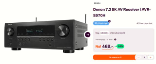 DENON AVRS970H 7.2kanaals AVontvanger hifiversterker voor €469 bij Ibood