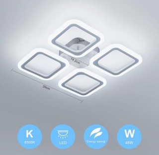 Plafon Led OTREN 48W, 6500K, 4800 lúmenes por 29,51€