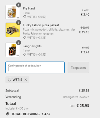 15% korting op alle bieren én bierpakketten bij Two Chefs Brewing