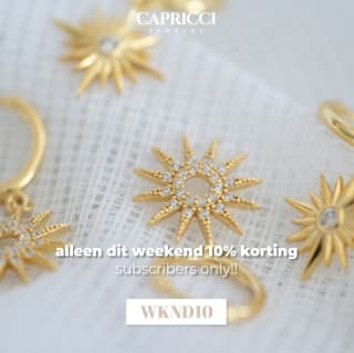 10% korting op alles bij Caprici