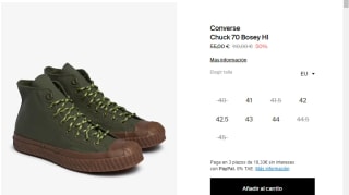 Zapatillas Converse Chuck 70 Bosey HI por 46.75€