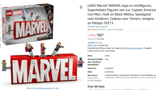 LEGO Super Heroes Marvel voor €66,08 bij Amazon