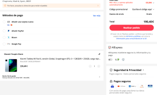 Xiaomi Pad 6 6GB 128GB versión Global por solo 190,40€