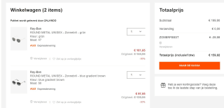 30% extra korting op Ray Ban zonnebrillen bij Zalando