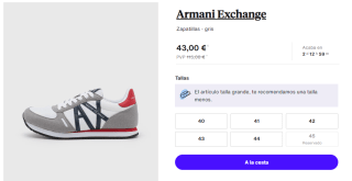 Zapatillas Casual para Hombre Armani Exchange por 43€