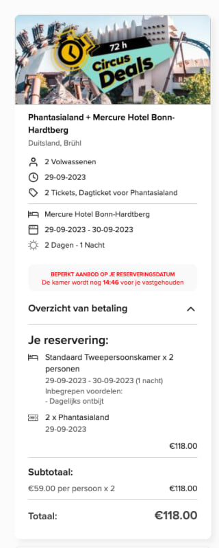 Tickets Phantasialand + een hotel met ontbijt vanaf €59 p.p. via Travelcircus