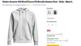 Under Armour Rival Fleece Vest Dames voor €26 bij Bol