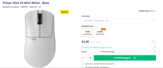 Pulsar Xlite V3 Mini White - Muis voor €53,95 bij Azerty