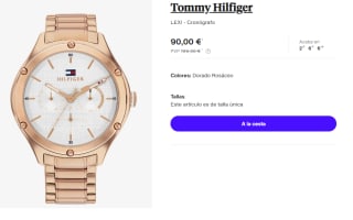 Reloj Cronografo para Mujer Tommy Hilfiger LEXI por 90€