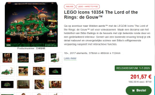 LEGO Icons The Lord of the Rings The Shire voor €201,57 bij Proshop