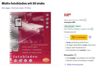 10x 20 Multo fotobladen A4 voor €13,99 bij Bol
