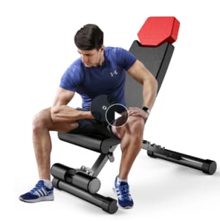 Banco de pesas 5 en 1 ajustable y plegable por 99,99€