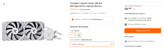 Kit Refrigeración Líquida Tempest Liquid Cooler 240 por 59.99€