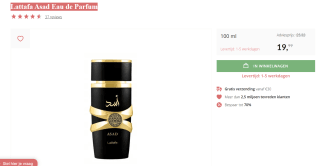Lattafa Asad - EDP 100ML - Men voor €19,99 bij Deloox
