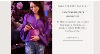 Regalo para miebros por compras de +55€