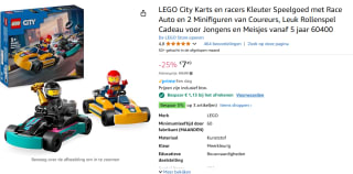 LEGO City Karts en racers voor €6,36 bij Amazon
