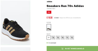 Sneakers Run 70s Adidas voor €19,50 bij Bristol