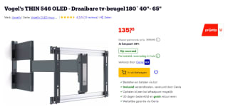 Vogel's THIN 546 ExtraThin OLED tv beugel voor €135,95 bij Bol