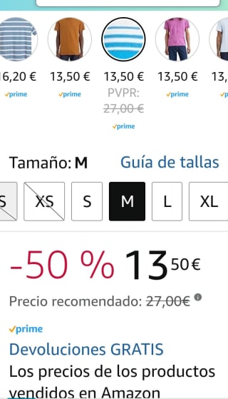 Camiseta Levi's para hombre por 13,50€.