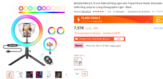 BlitzWolf BW-SL5 ring lamp voor €7,57 bij Banggood
