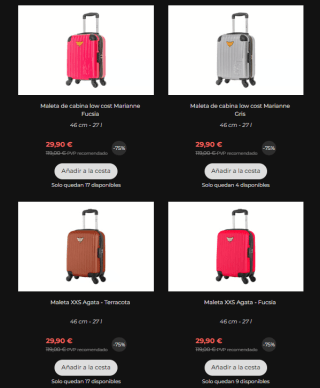 Hasta 75% descuento maletas Les P’tites Bombes las de cabina por 29,90€