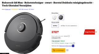 Roborock Q8 Max Robotstofzuiger voor €219,99 bij Bol