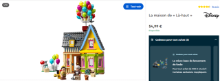 Lego Disney et Pixar à 54,99€