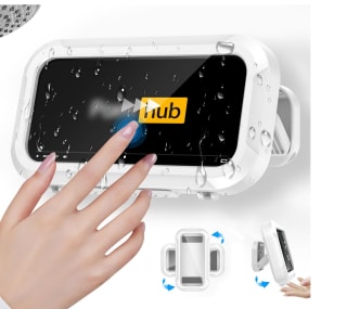 Soporte de Teléfono para Ducha Impermeable Giratorio 480° Pantalla Táctil HD por solo 7,98€