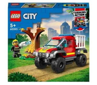 LEGO 60393 City Camión de Rescate 4x4 de Bomberos con Lanzador de Elementos de Agua por 7,45€.