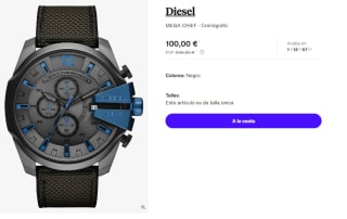 Reloj Cronografo Diesel MEGA CHIEF por 100€