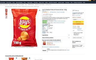 2 Lay'S Patatas Fritas Al Punto de Sal 150g por solo 1,90€