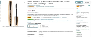 L'Oreal Paris Make-up designer Máscara de Pestañas por 6,07€