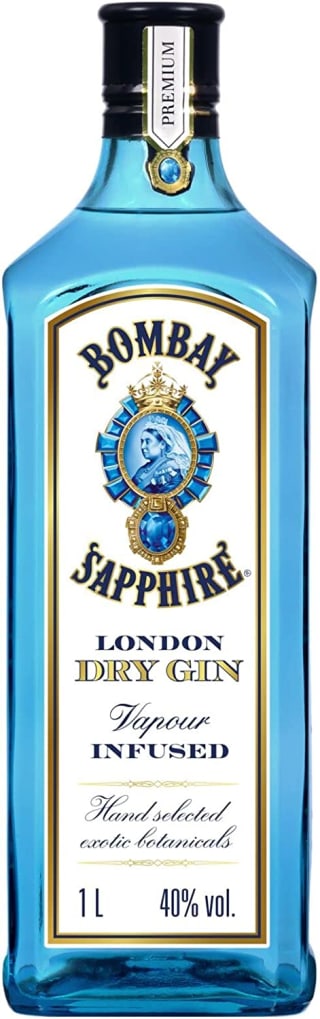 Bombay Sapphire Premium London Dry Gin, 100 cl 40% por solo 10,99€