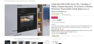 Horno marca Candy Idea FIDC N100, 70L por 149,99€