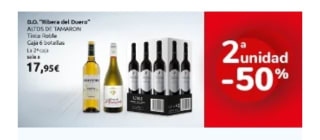 Segunda Unidad al -50% en estos Vinos desde Carrefour.