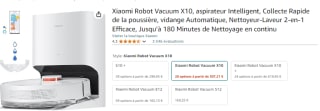 Aspirateur Xiaomi Robot Vacuum X10 + Batterie externe à 307,21€