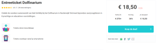Ticket Dolfinarium voor €18,50 via Social Deal of Tripper
