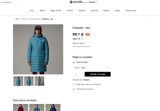 Parka The North Face Aconcagua de plumas Mujer por 99€