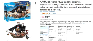 Playmobil Groot piratenschip (71530) voor €59,92 bij Amazon