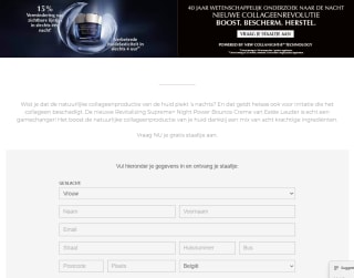 Gratis sample Estée Lauder Revitalizing Supreme+ Night Power Bounce Creme via Ici Paris XL