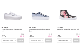 Dc Shoes calzado desde solo 17€ para hombre y mujer