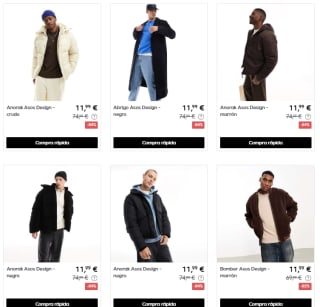 Hasta 85% descuento en abrigos super ofertas desde solo 5,99€